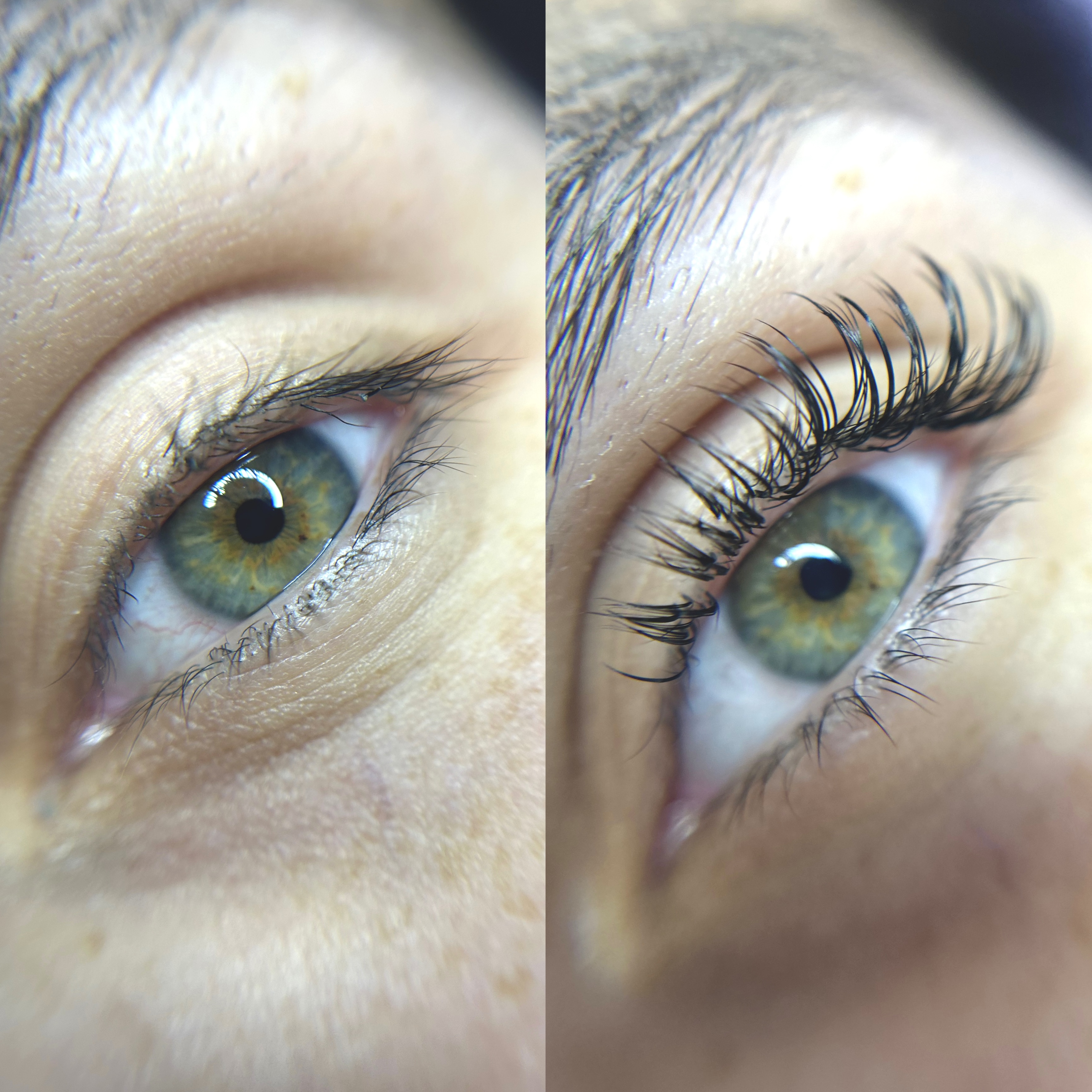 Antes e depois — Efeito Molhado