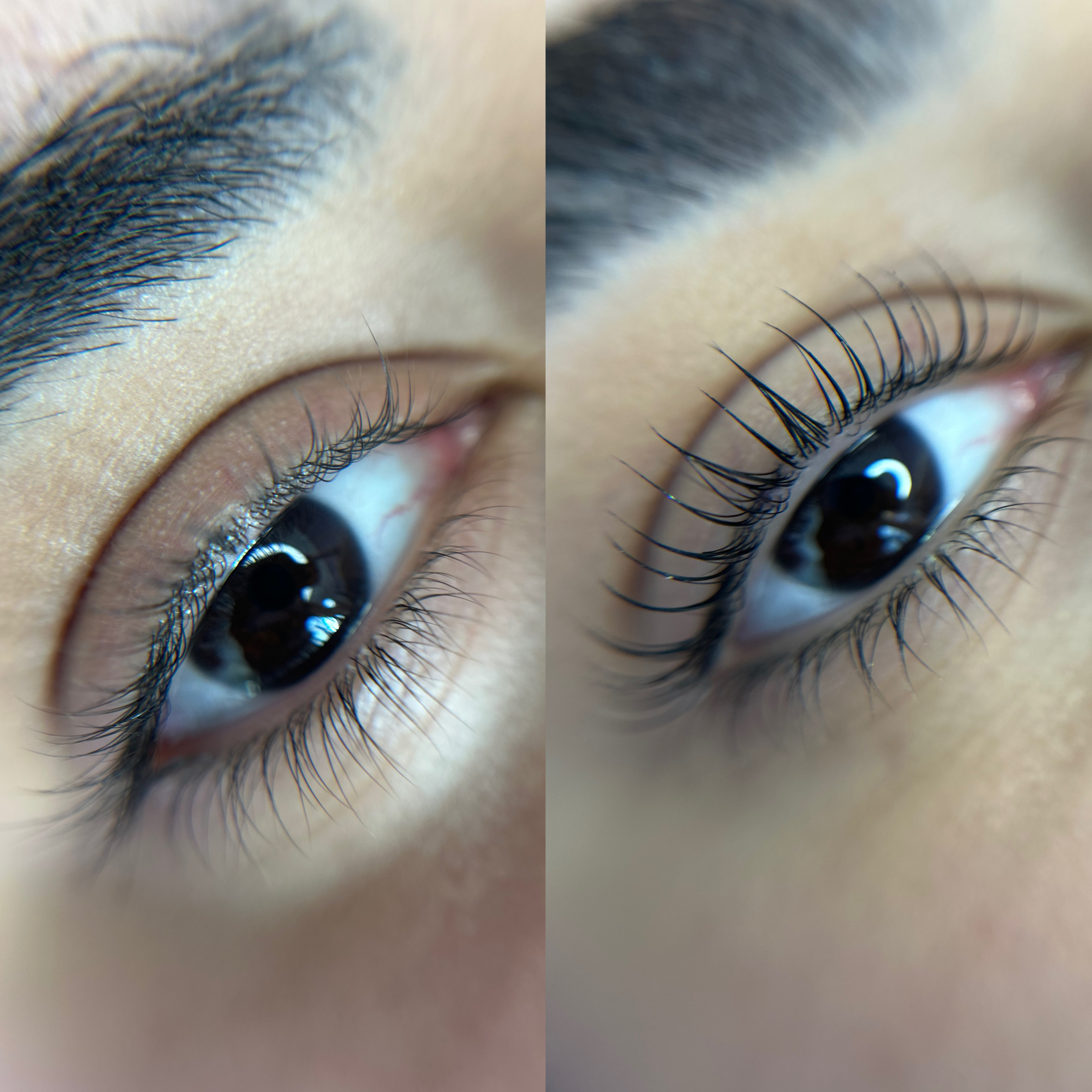 Antes e depois — Lash Lifting