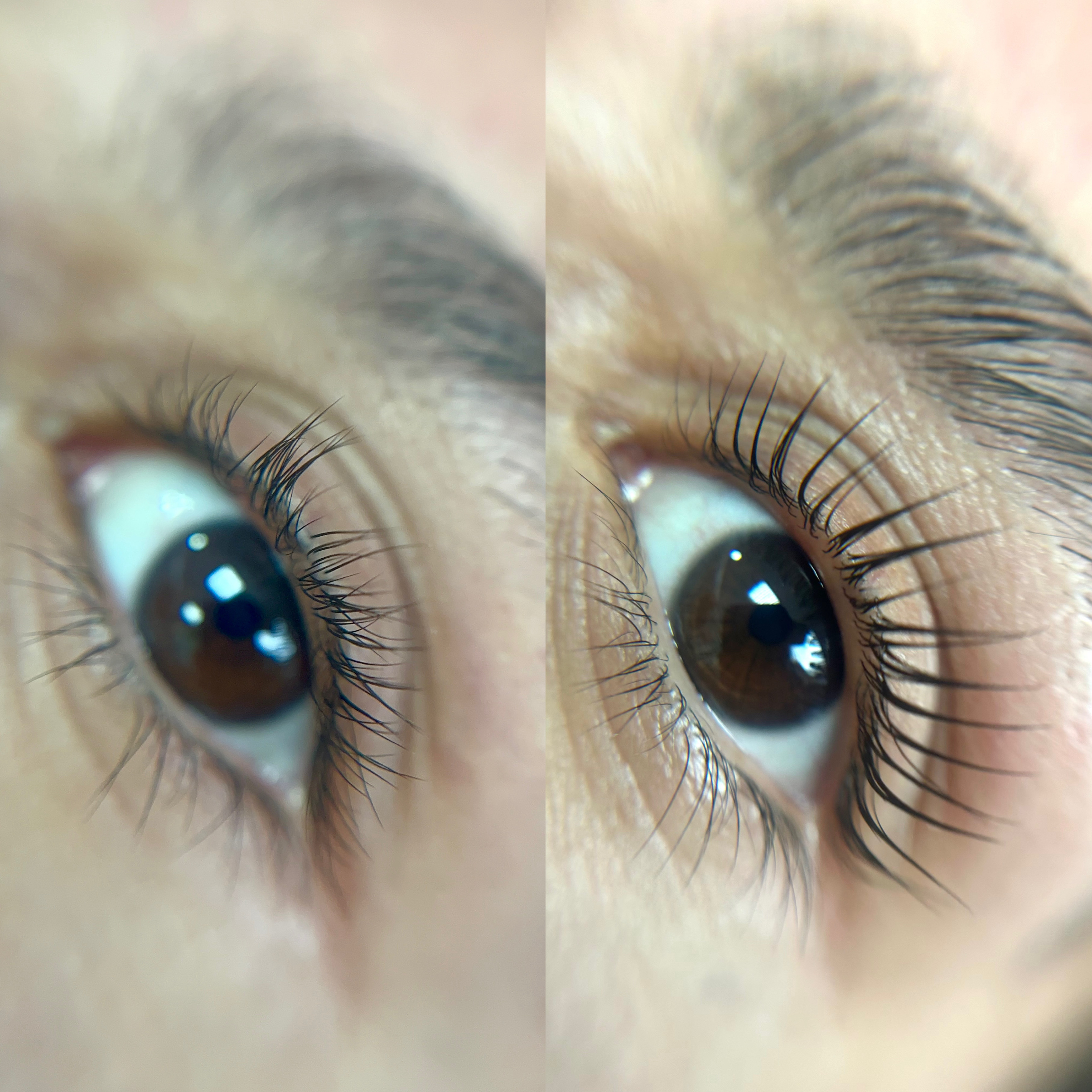 Antes e depois — Lash Lifting
